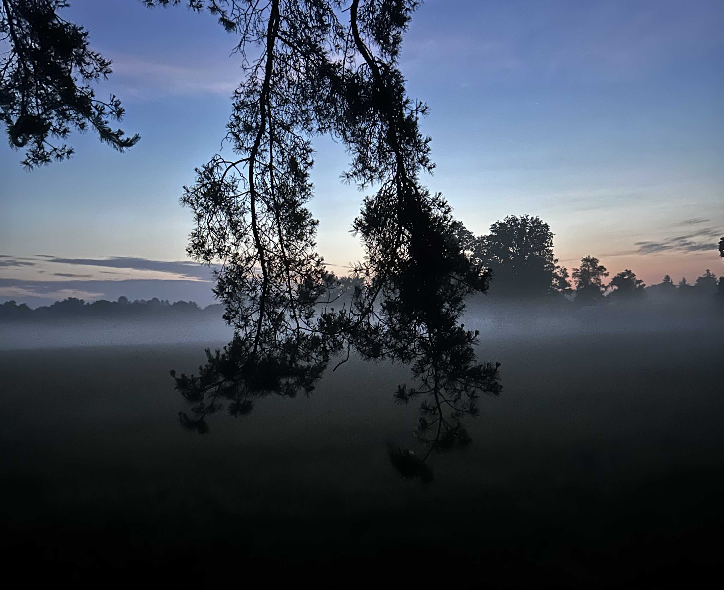 Dawn over the countryside